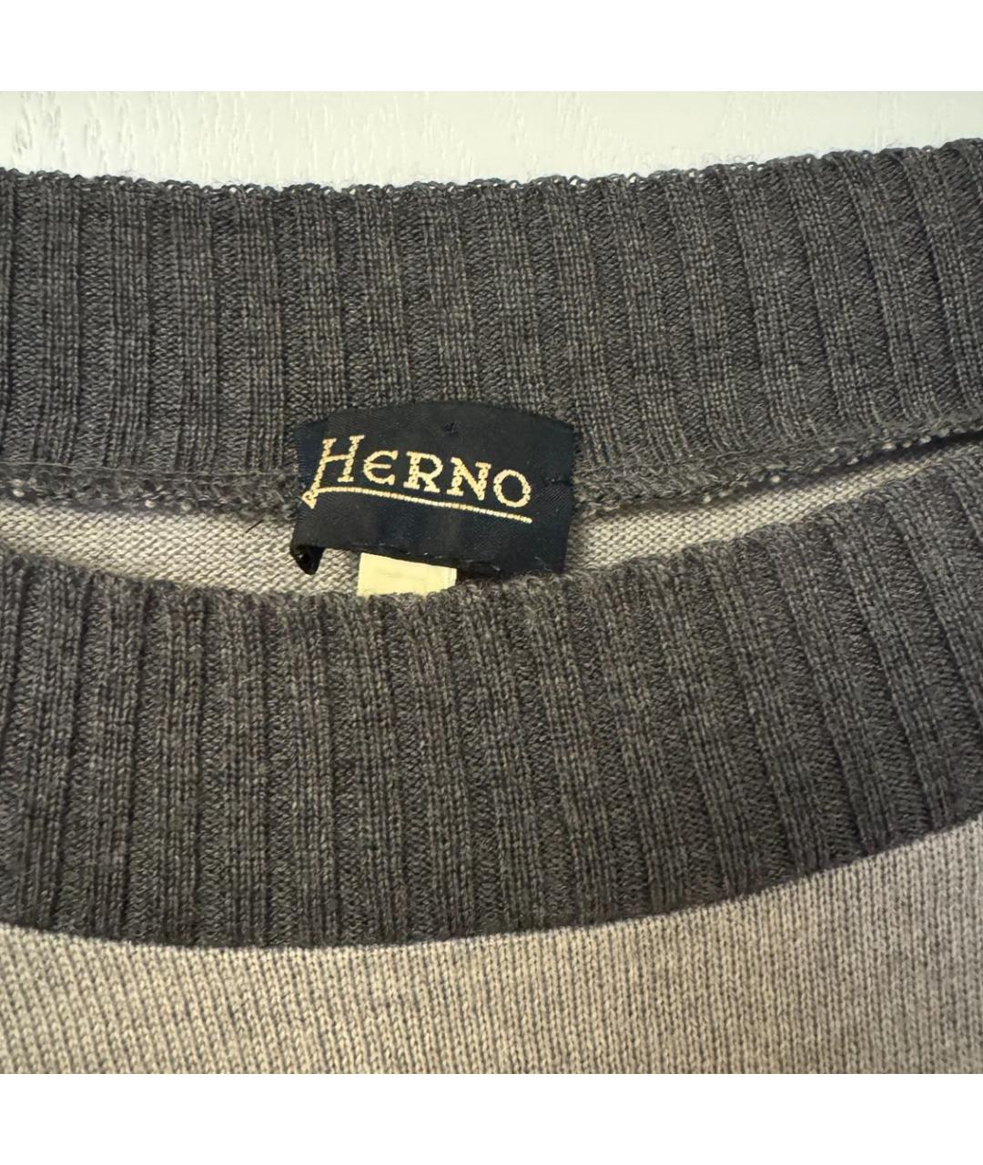 HERNO Мульти шерстяной джемпер / свитер, фото 4