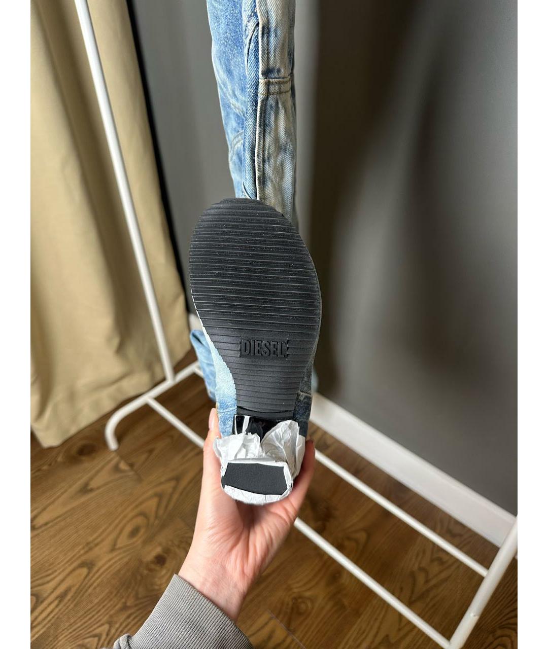 DIESEL Синие ботфорты, фото 4