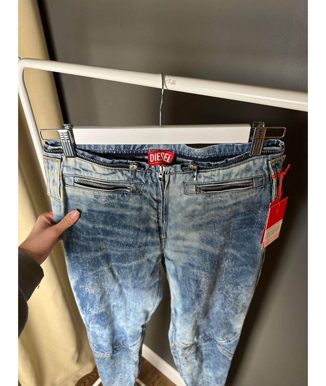 DIESEL Синие ботфорты, фото 5