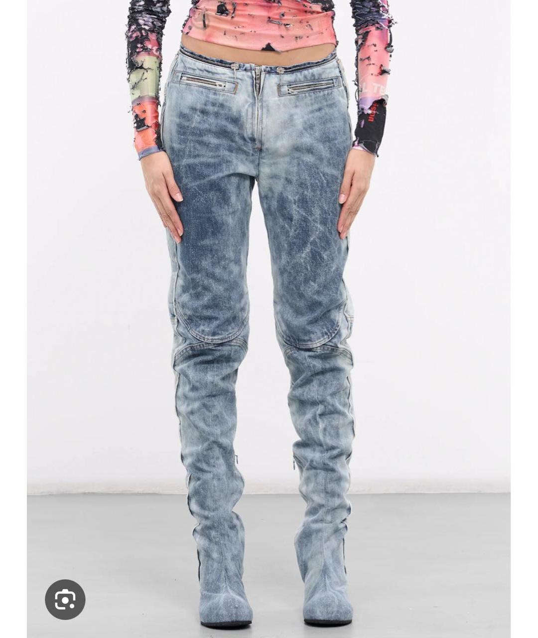 DIESEL Синие ботфорты, фото 8