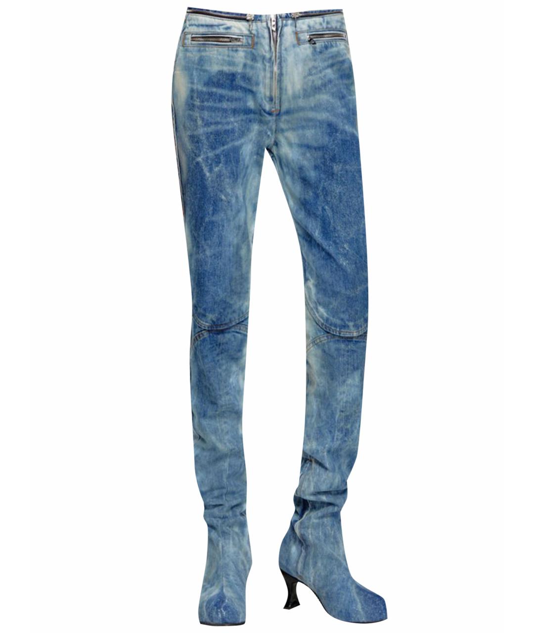 DIESEL Синие ботфорты, фото 1