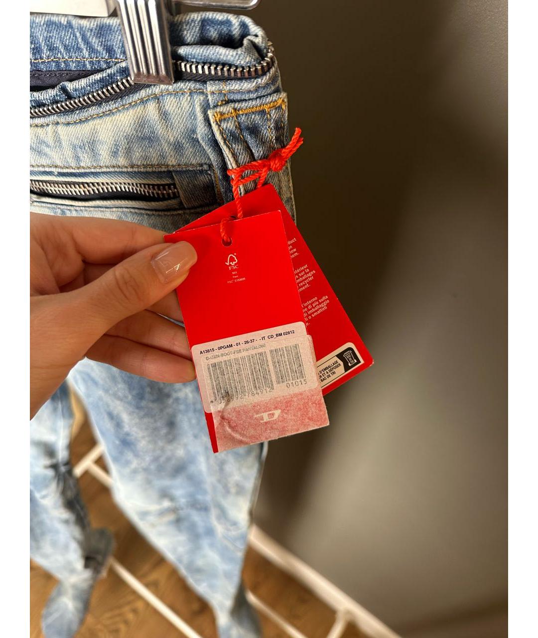 DIESEL Синие ботфорты, фото 6