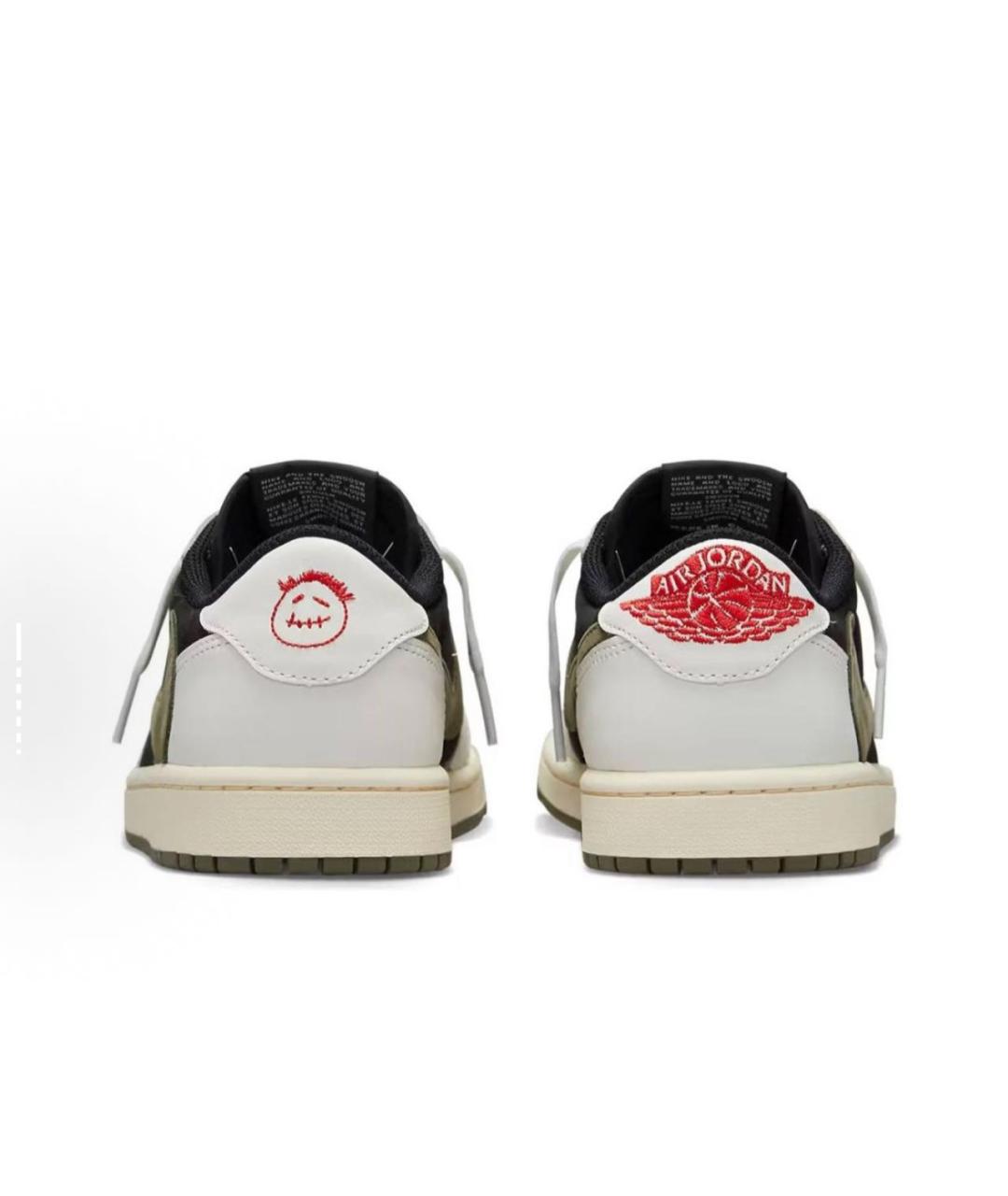 CACTUS JACK BY TRAVIS SCOTT Коричневые кожаные низкие кроссовки / кеды, фото 4