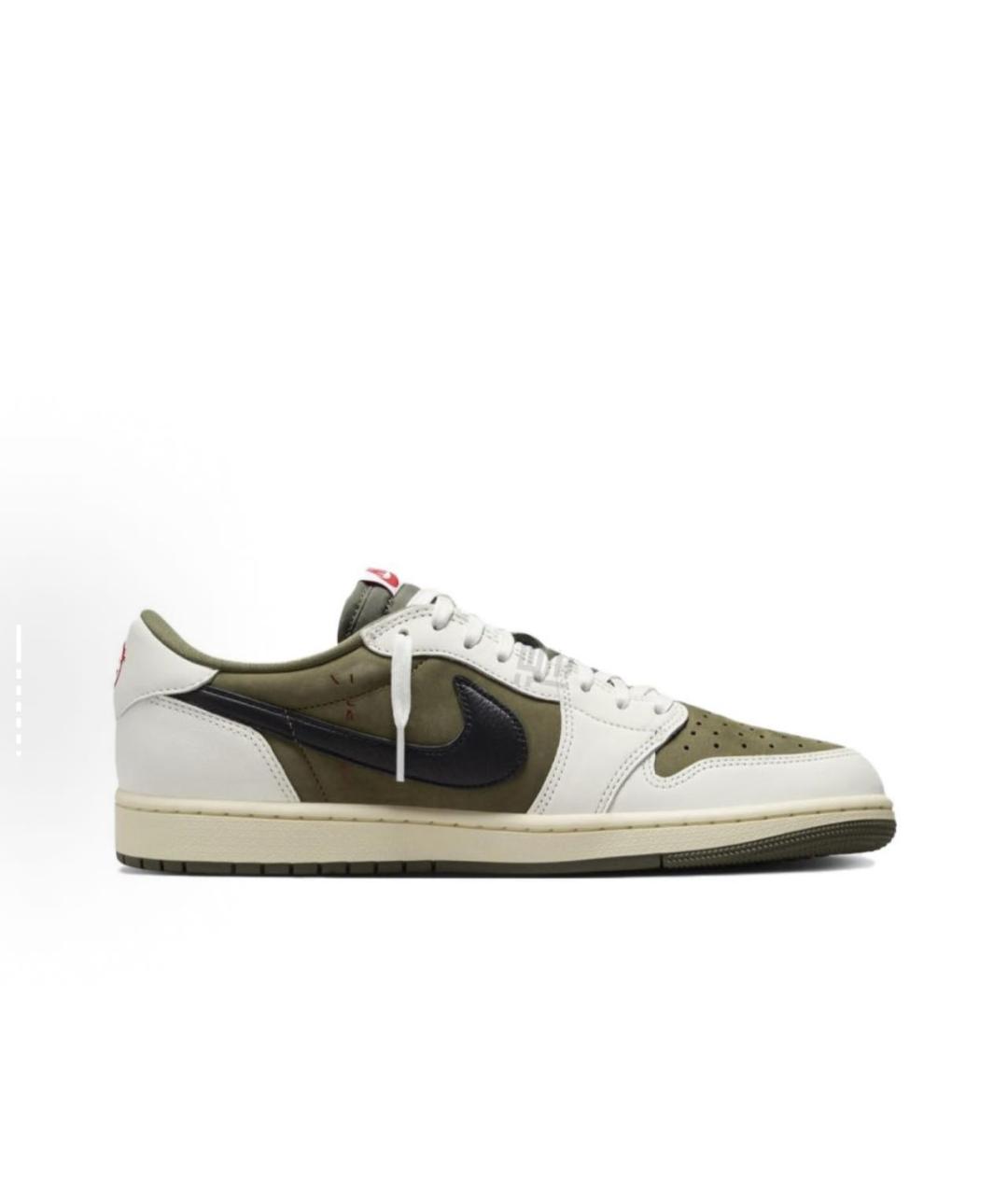 CACTUS JACK BY TRAVIS SCOTT Коричневые кожаные низкие кроссовки / кеды, фото 1