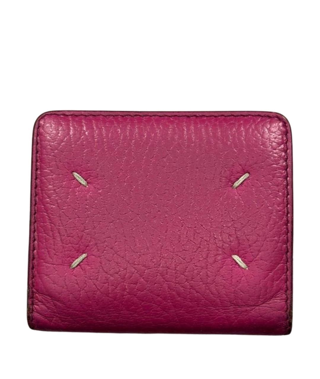 MAISON MARGIELA Розовый кожаный кошелек, фото 1