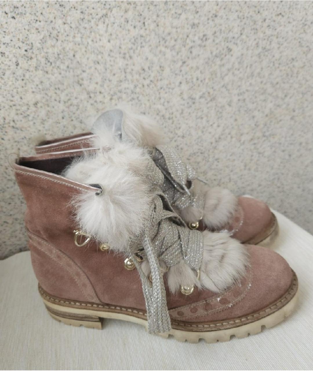 AGL Коричневые замшевые ботинки, фото 7