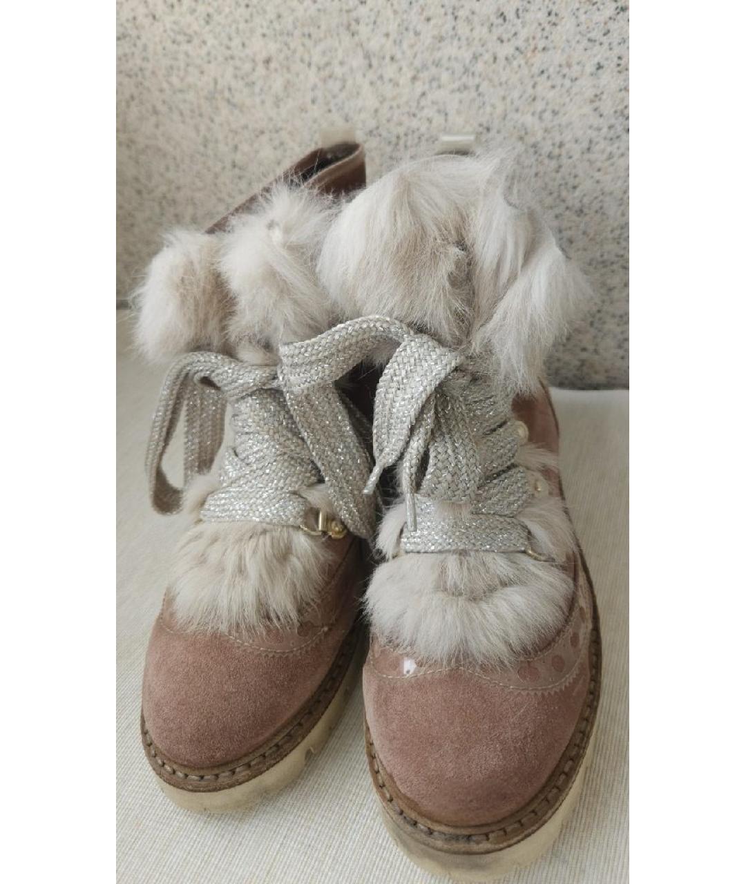 AGL Коричневые замшевые ботинки, фото 6