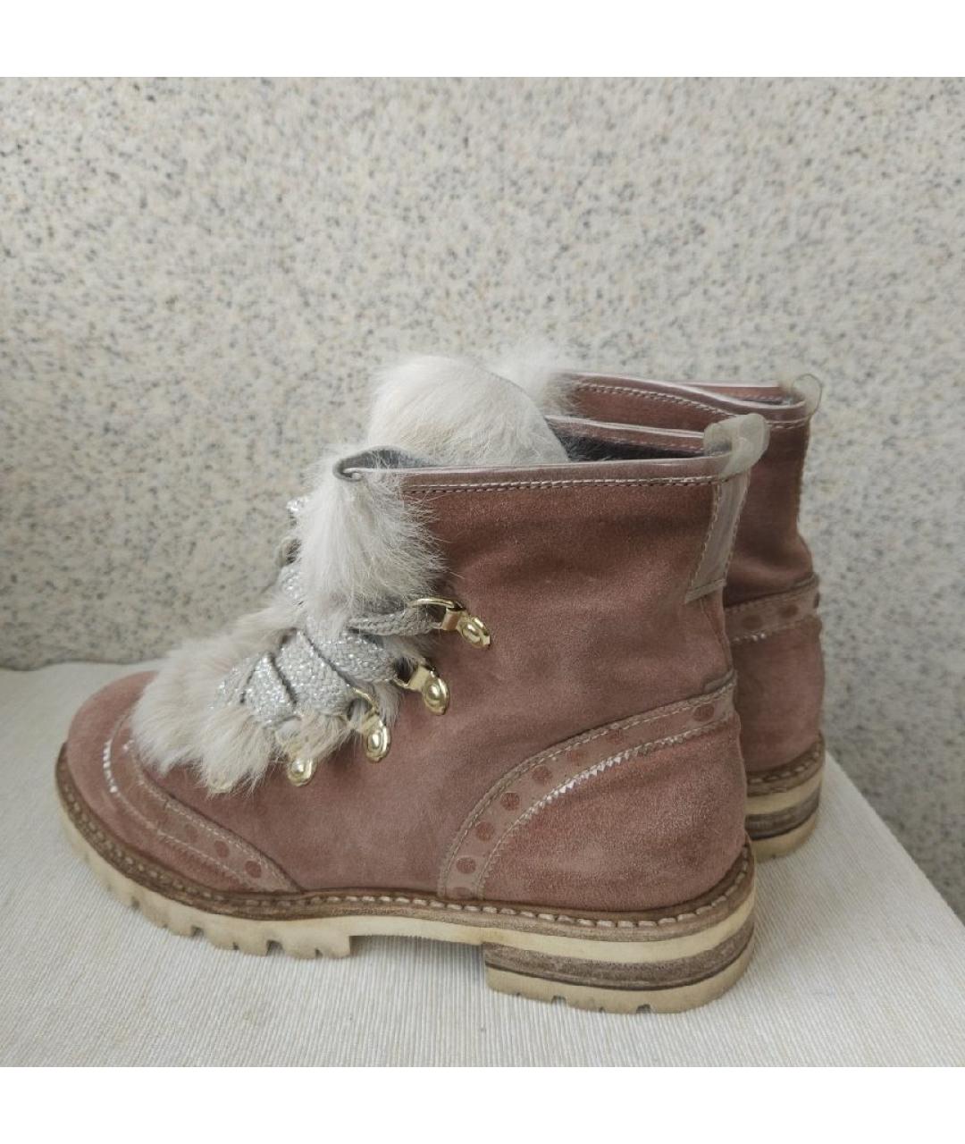 AGL Коричневые замшевые ботинки, фото 8