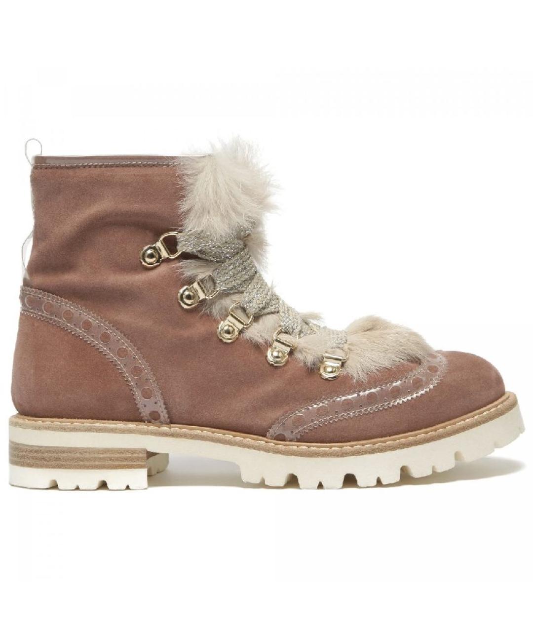 AGL Коричневые замшевые ботинки, фото 1