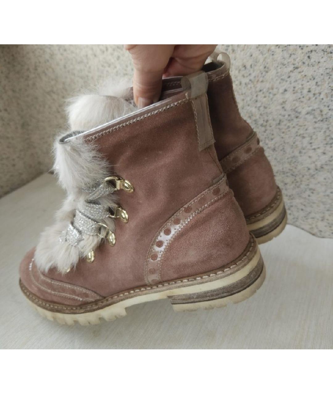 AGL Коричневые замшевые ботинки, фото 5