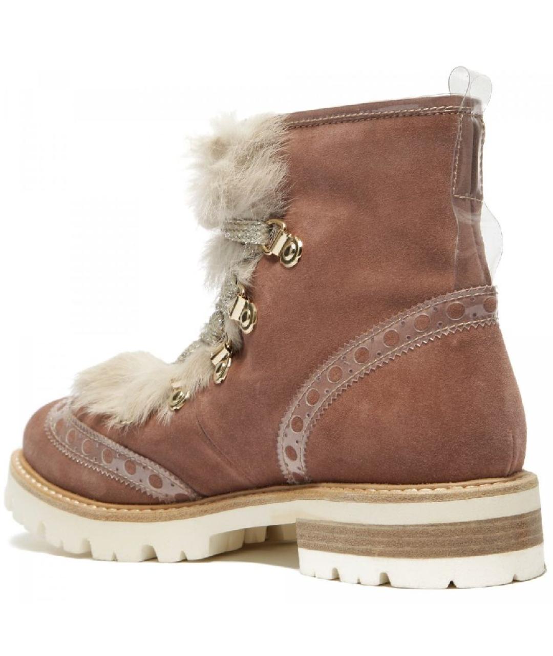 AGL Коричневые замшевые ботинки, фото 3