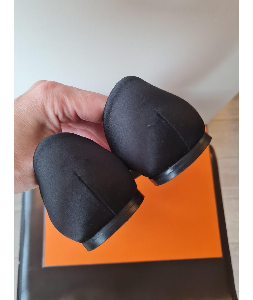 ROGER VIVIER Черные текстильные балетки, фото 5