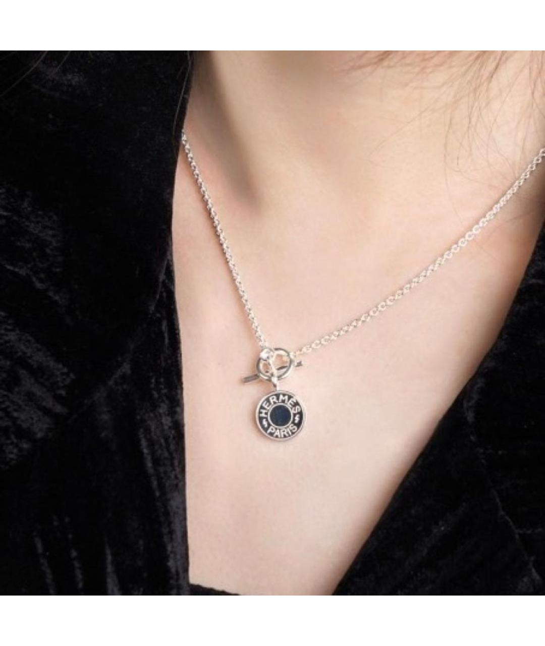 HERMES Серебряная серебряная подвеска, фото 5