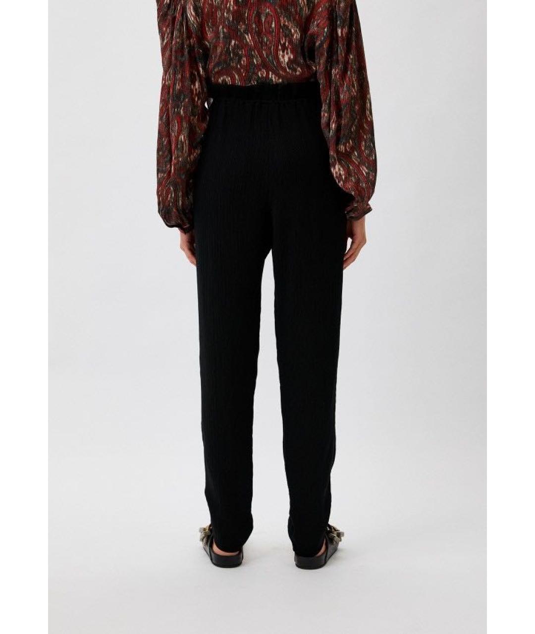 IRO Черные вискозные прямые брюки, фото 4