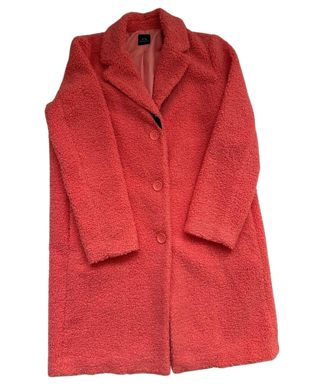 ARMANI EXCHANGE Коралловое полиэстеровое пальто, фото 1