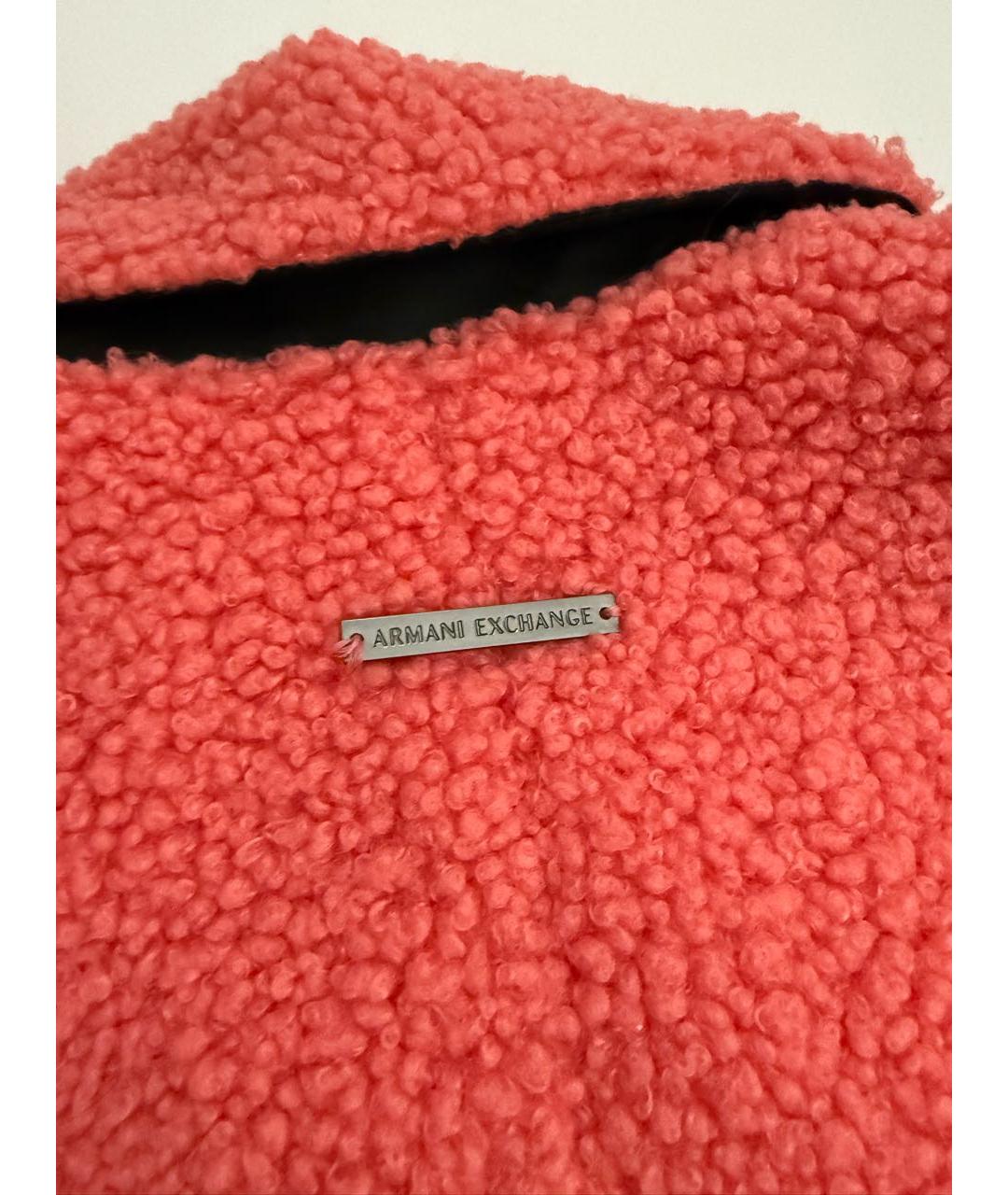 ARMANI EXCHANGE Коралловое полиэстеровое пальто, фото 5