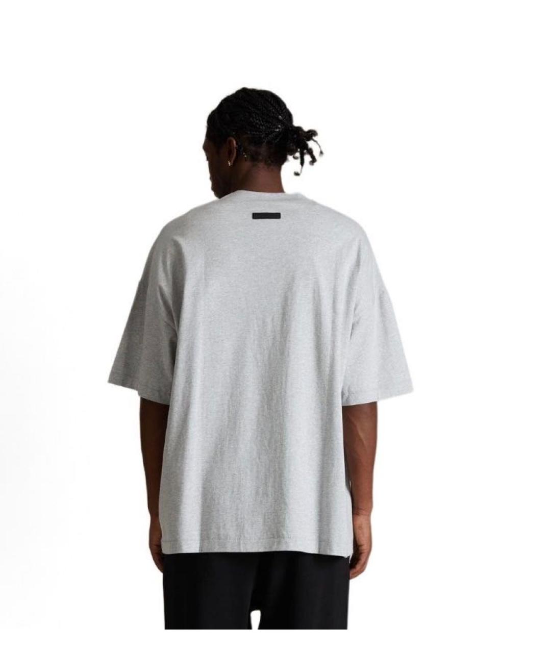 FEAR OF GOD ESSENTIALS Серая хлопковая футболка, фото 8