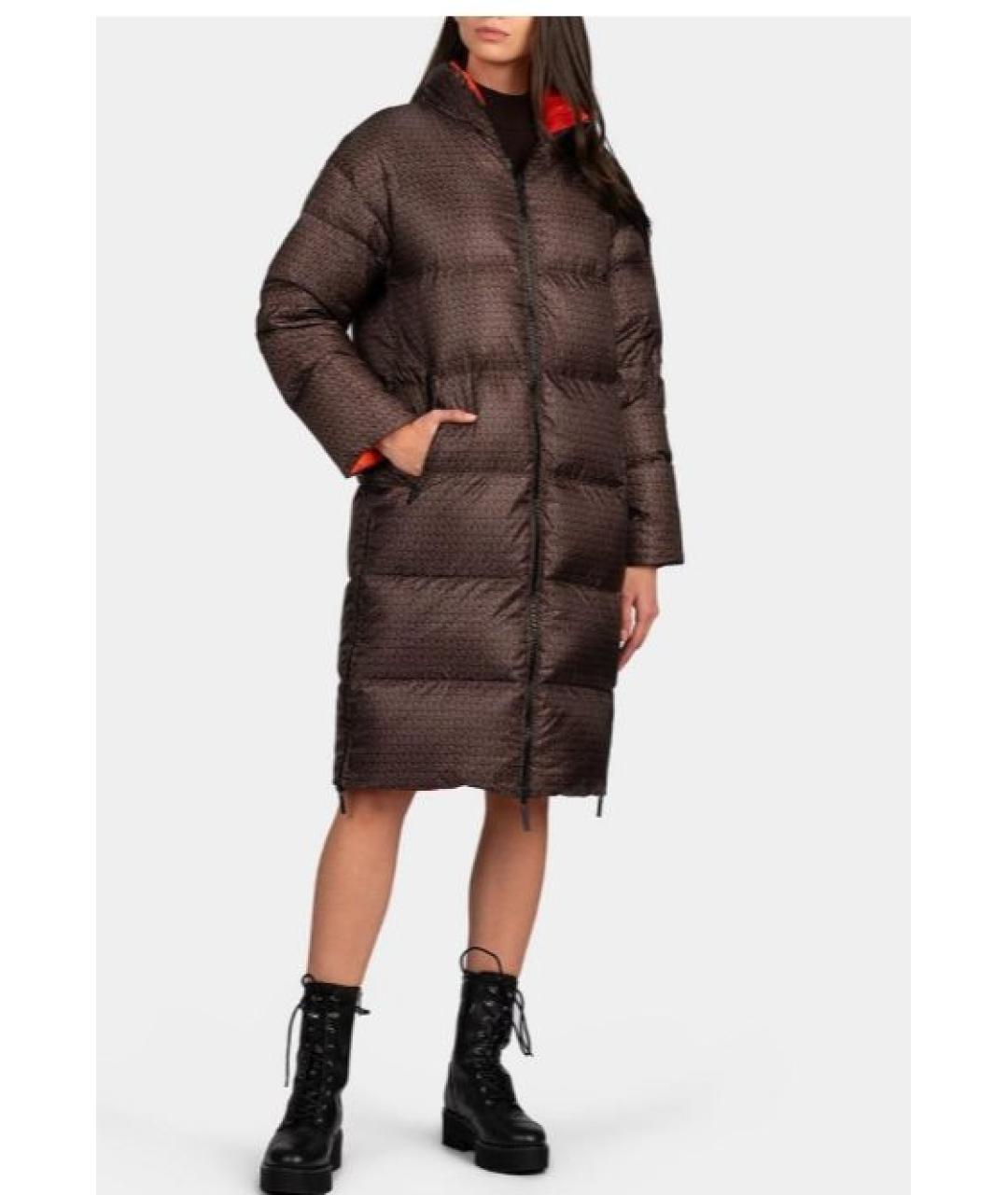 MICHAEL KORS Коричневый полиамидовый пуховик, фото 7