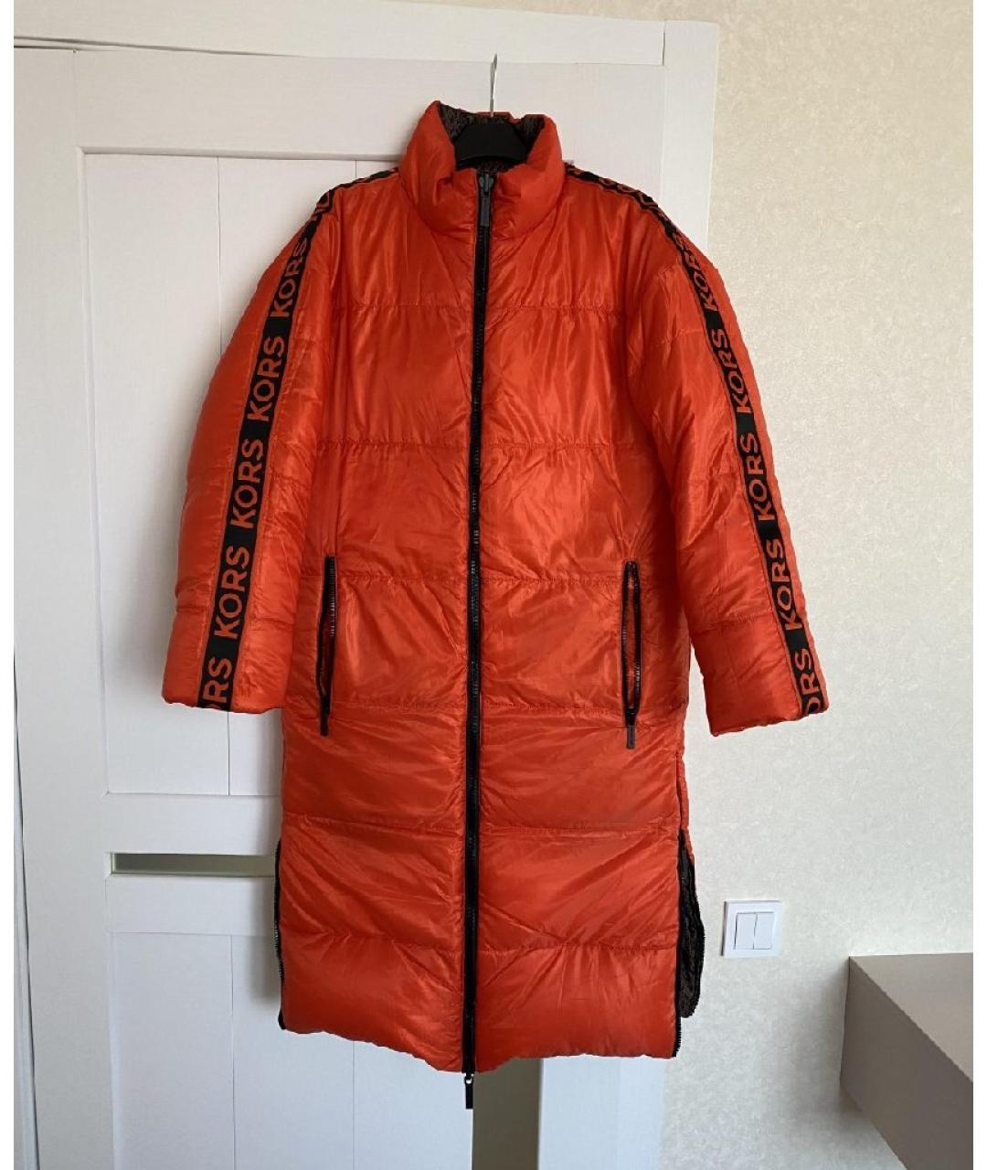 MICHAEL KORS Коричневый полиамидовый пуховик, фото 4