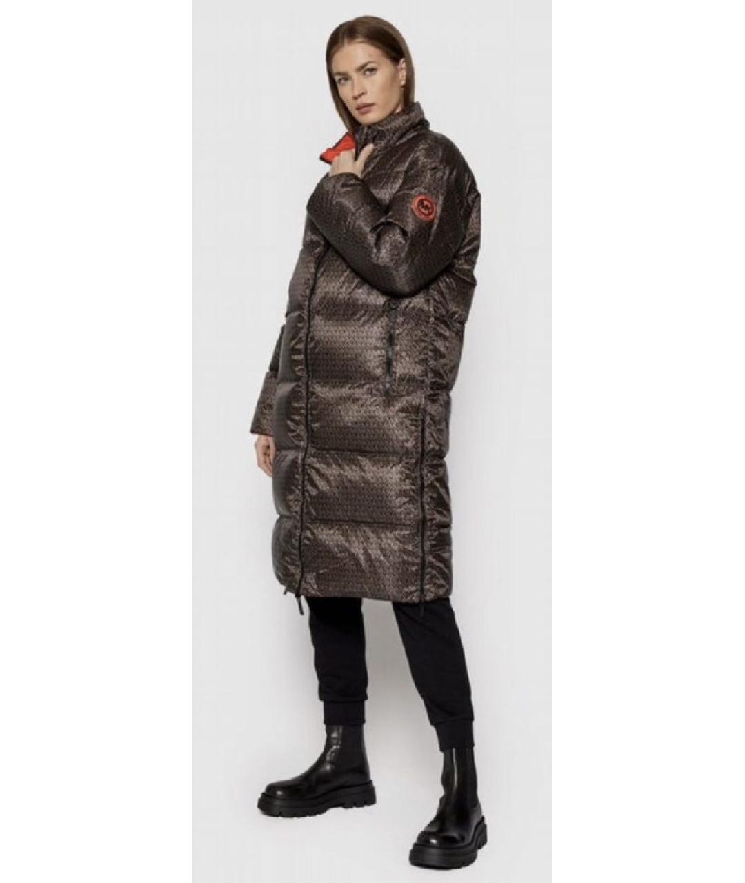 MICHAEL KORS Коричневый полиамидовый пуховик, фото 9