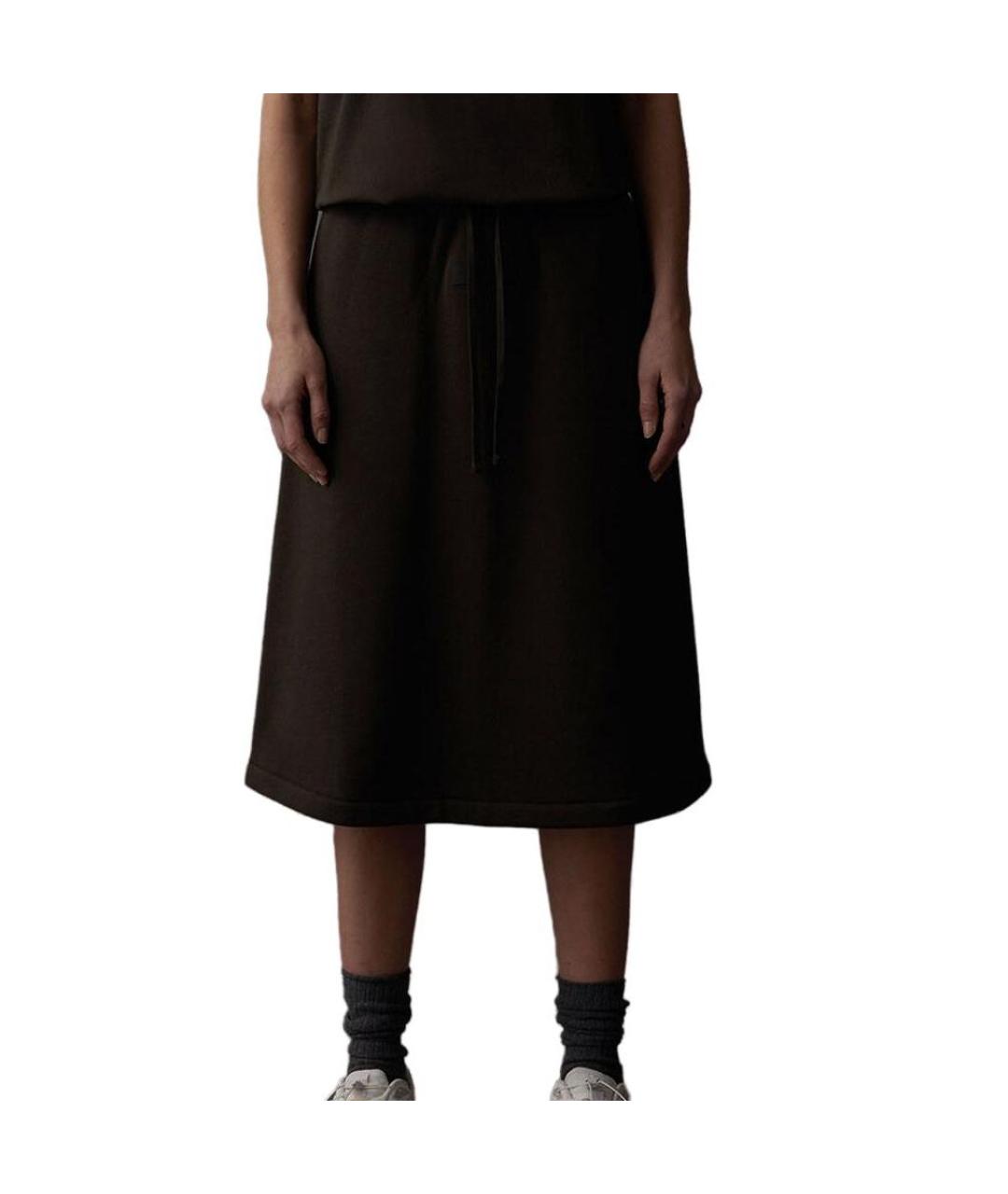 FEAR OF GOD ESSENTIALS Черная юбка макси, фото 2