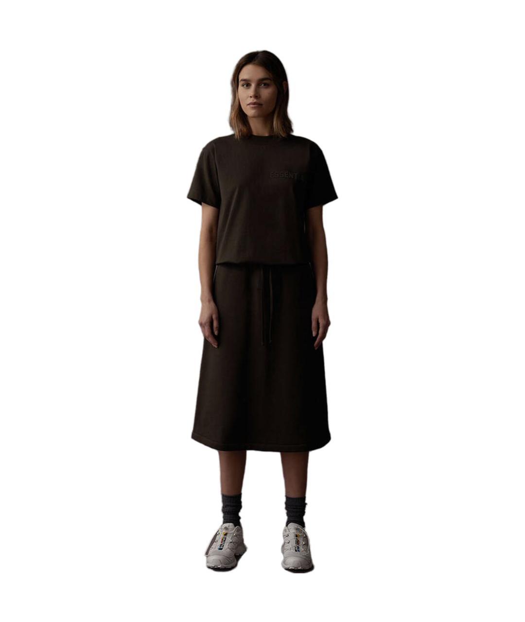 FEAR OF GOD ESSENTIALS Черная юбка макси, фото 5