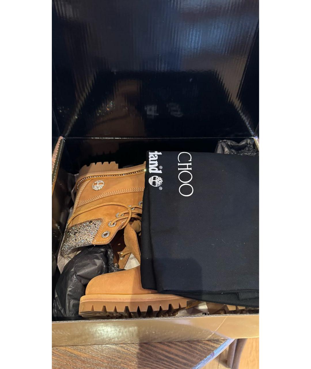 JIMMY CHOO Коричневые нубуковые ботинки, фото 6