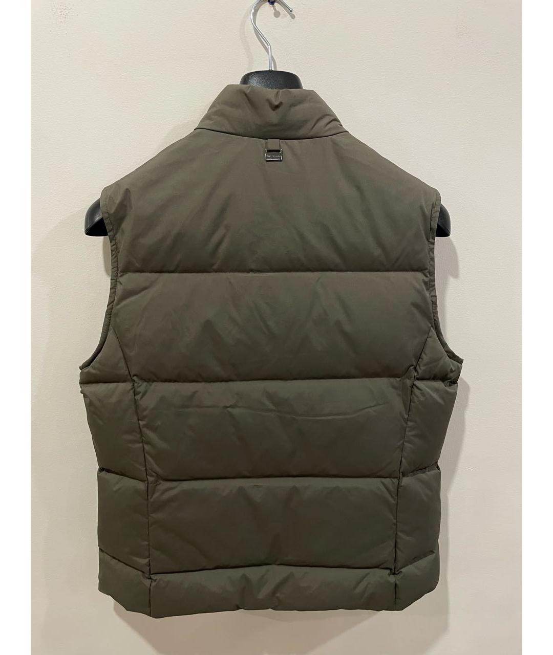 CORNELIANI Хаки полиэстеровый жилет, фото 2