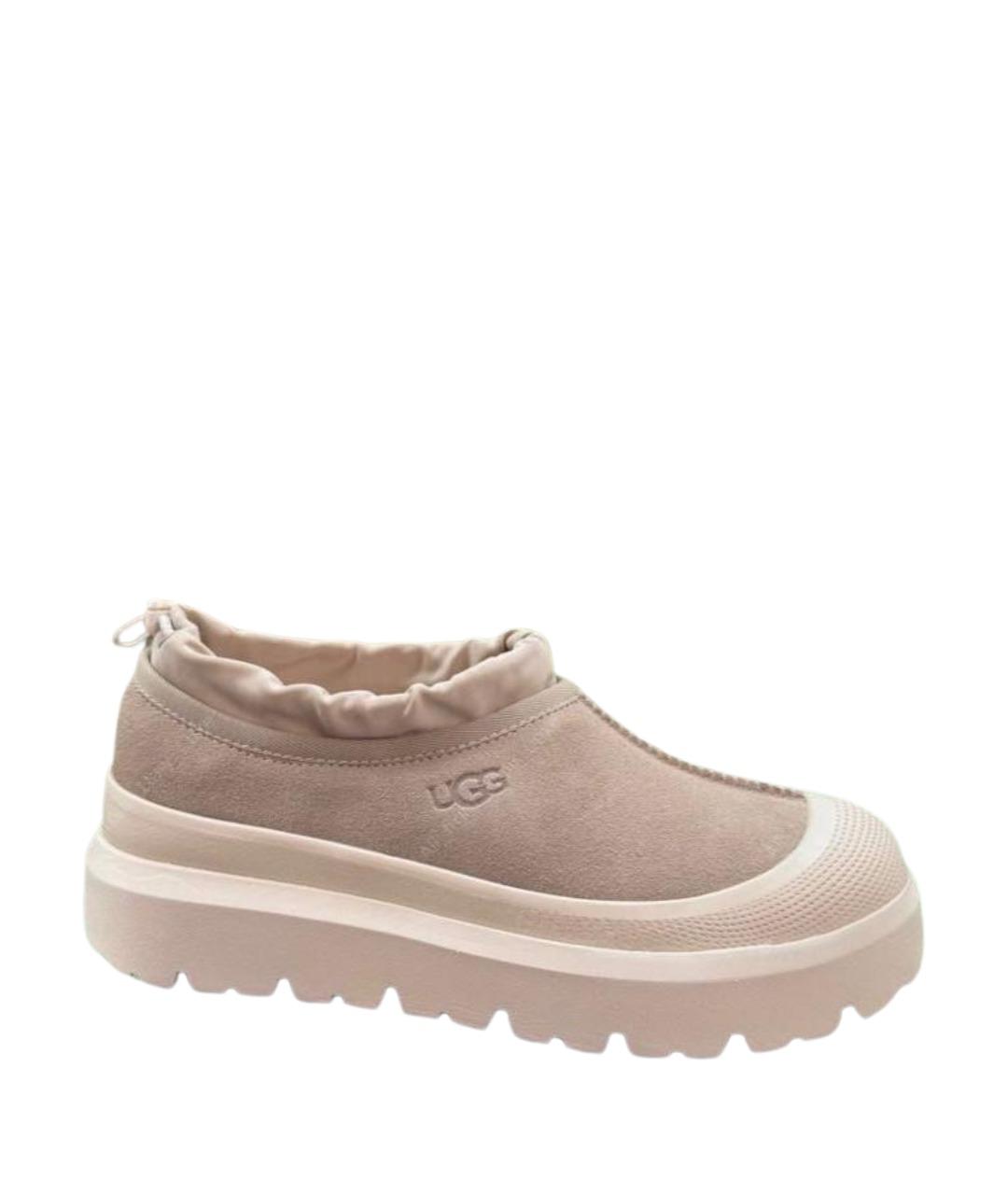 UGG AUSTRALIA Бежевые замшевые низкие ботинки, фото 1