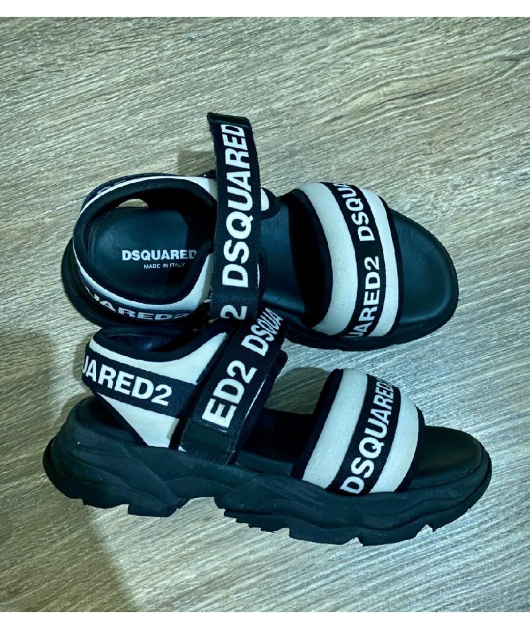 DSQUARED2 Черные сандалии, фото 4