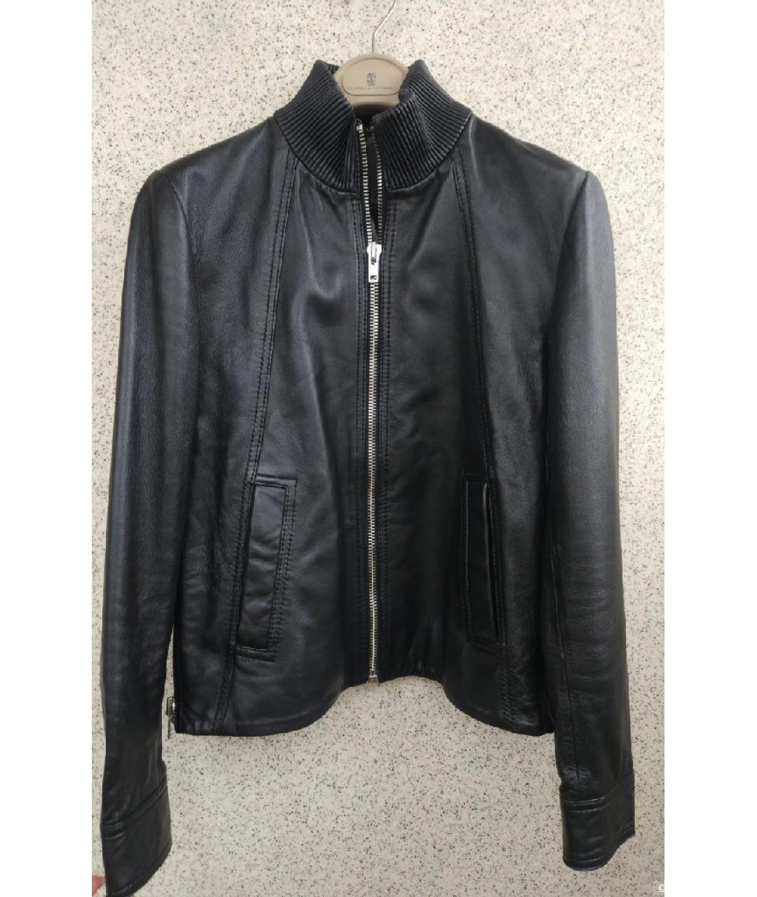 GANNI Черная кожаная куртка, фото 8