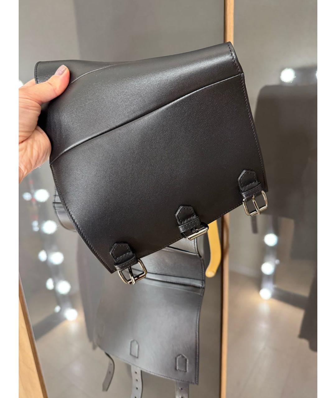 ETRO Черный кожаный ремень, фото 8