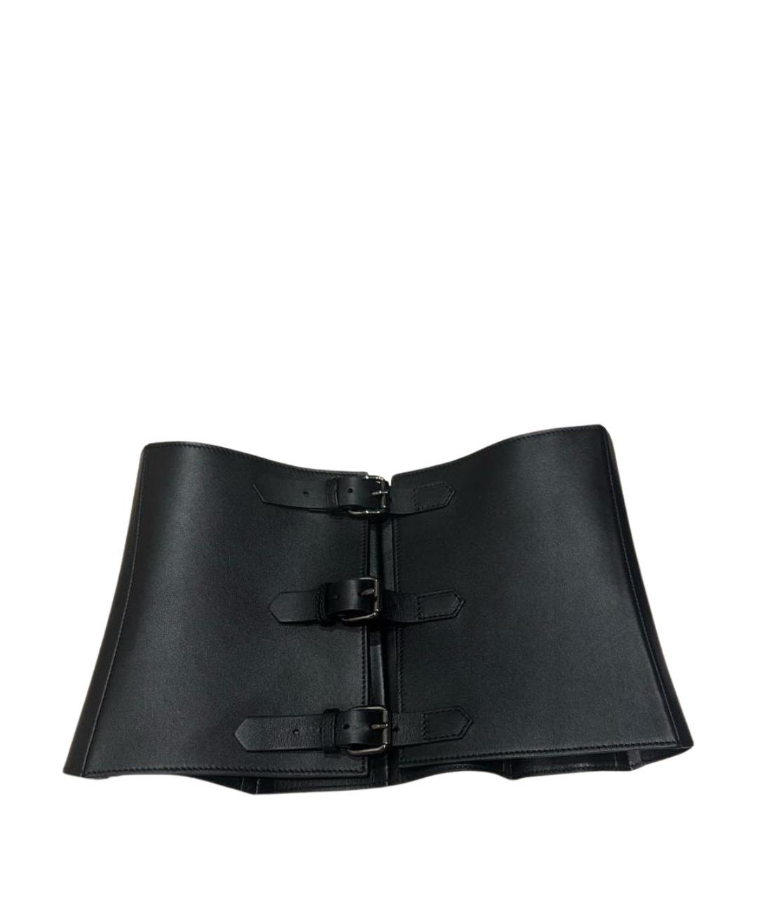 ETRO Черный кожаный ремень, фото 1