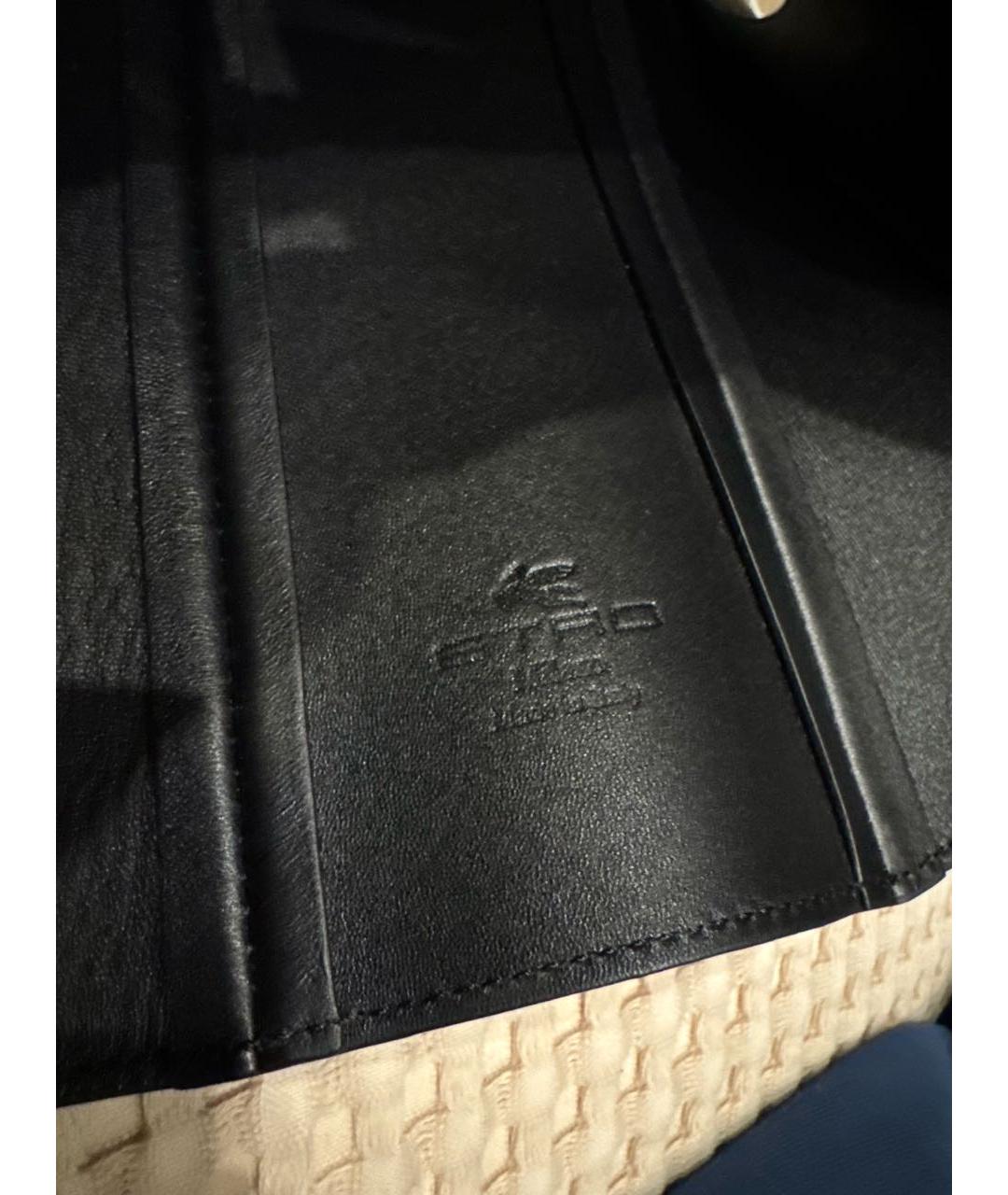 ETRO Черный кожаный ремень, фото 4