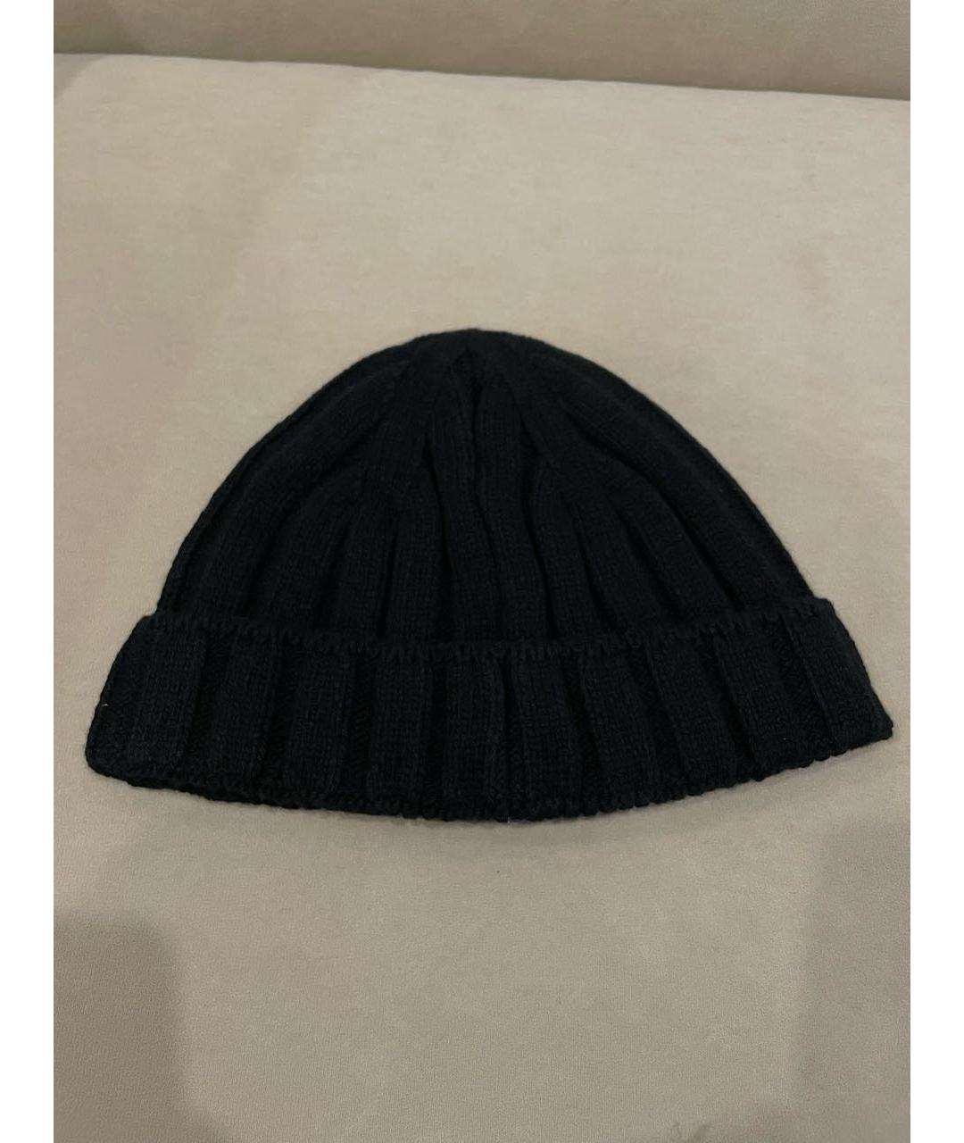 KITON Черная кашемировая шапка, фото 2