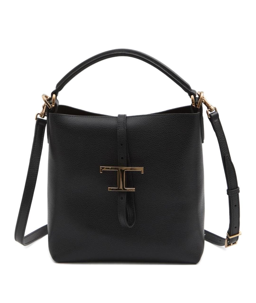 TOD'S Черная кожаная сумка через плечо, фото 1