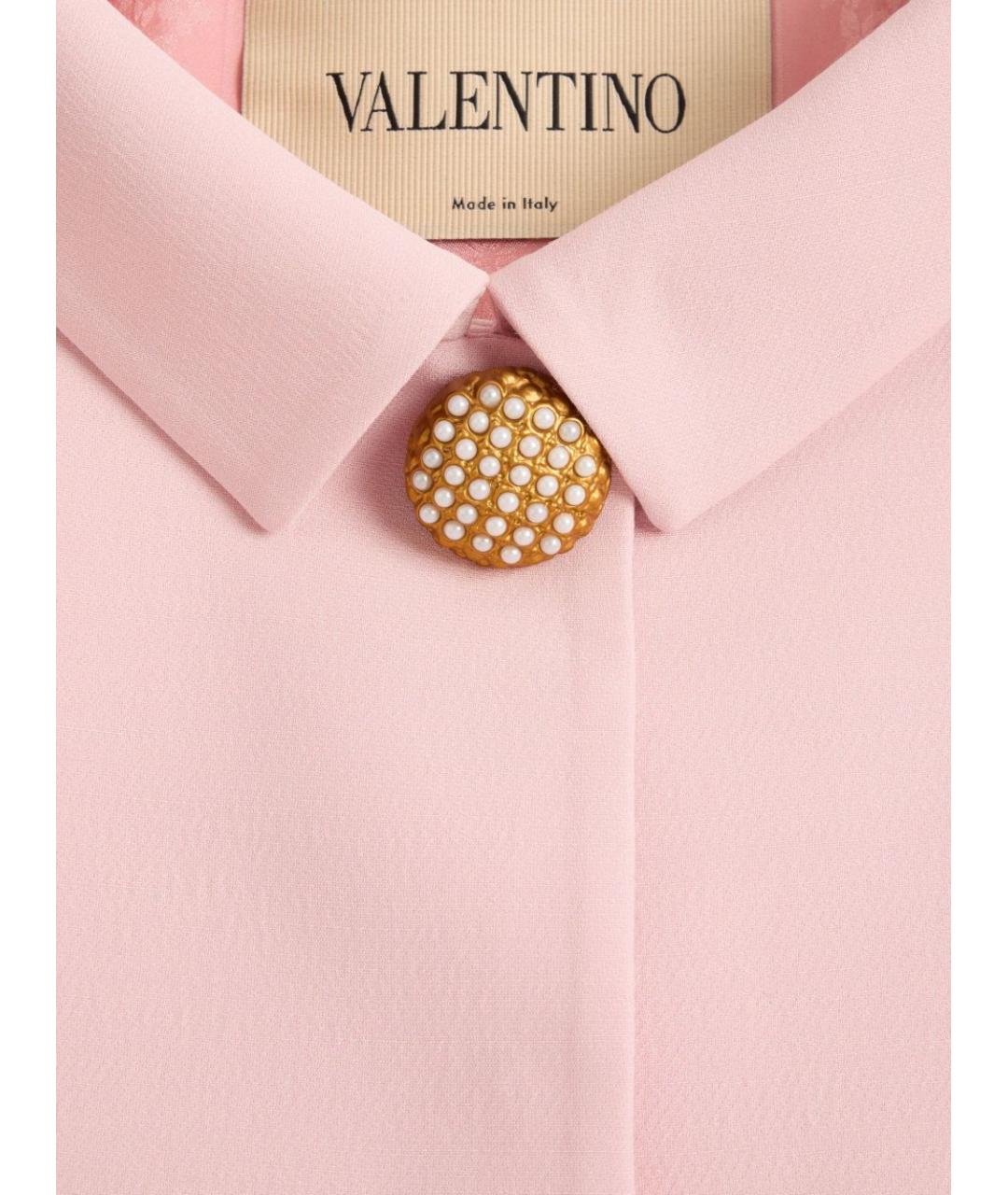 VALENTINO Розовый шерстяной жакет/пиджак, фото 3