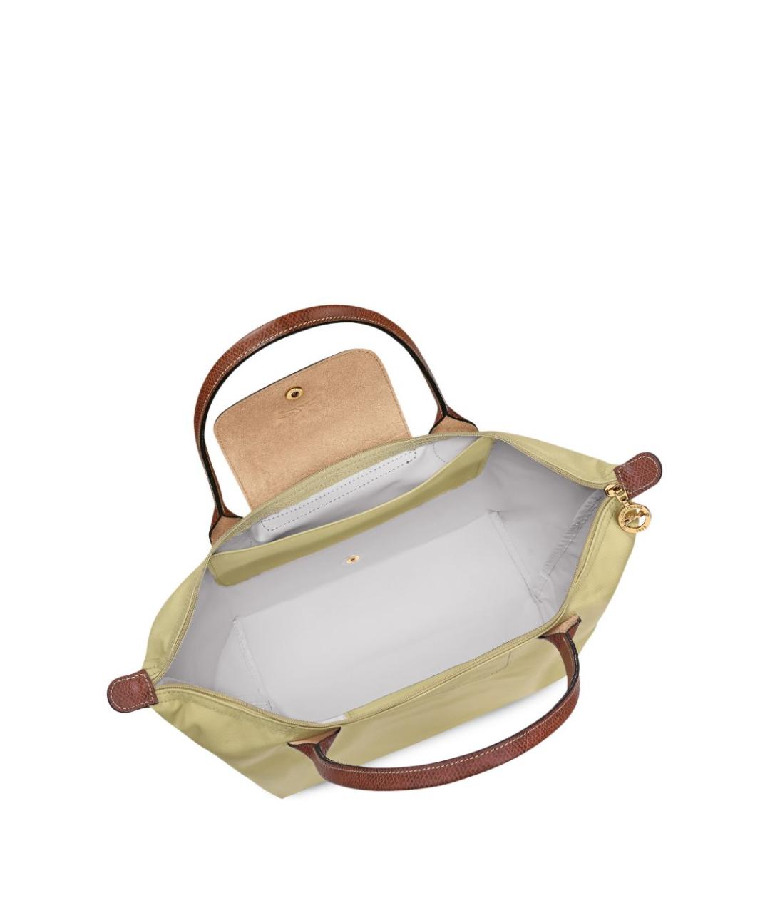 LONGCHAMP Зеленая синтетическая сумка тоут, фото 3