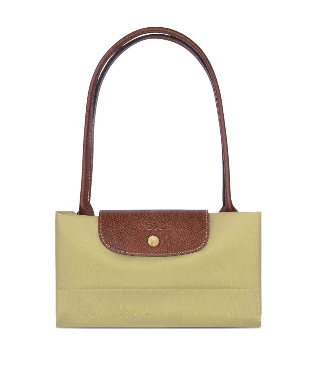 LONGCHAMP Зеленая синтетическая сумка тоут, фото 2