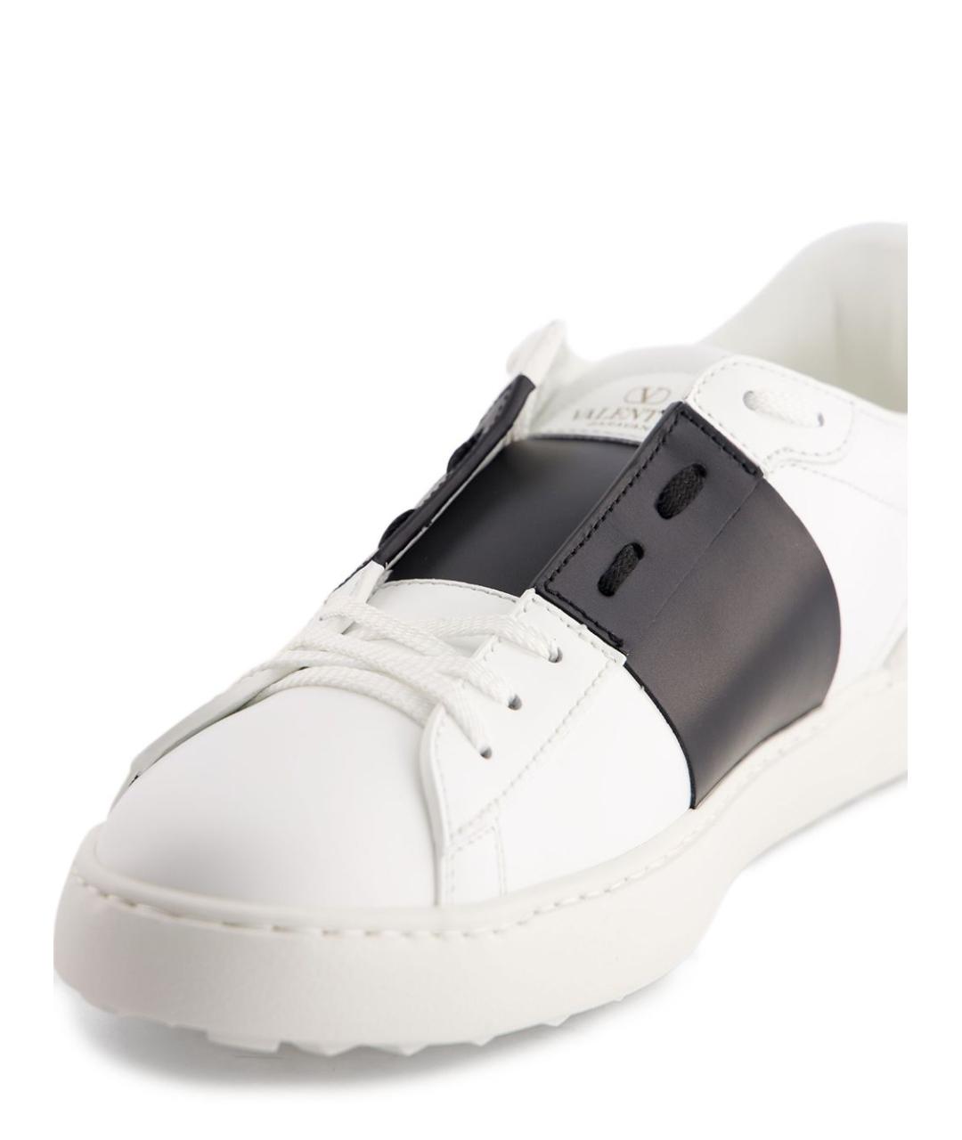 VALENTINO Белые кожаные низкие кроссовки / кеды, фото 6