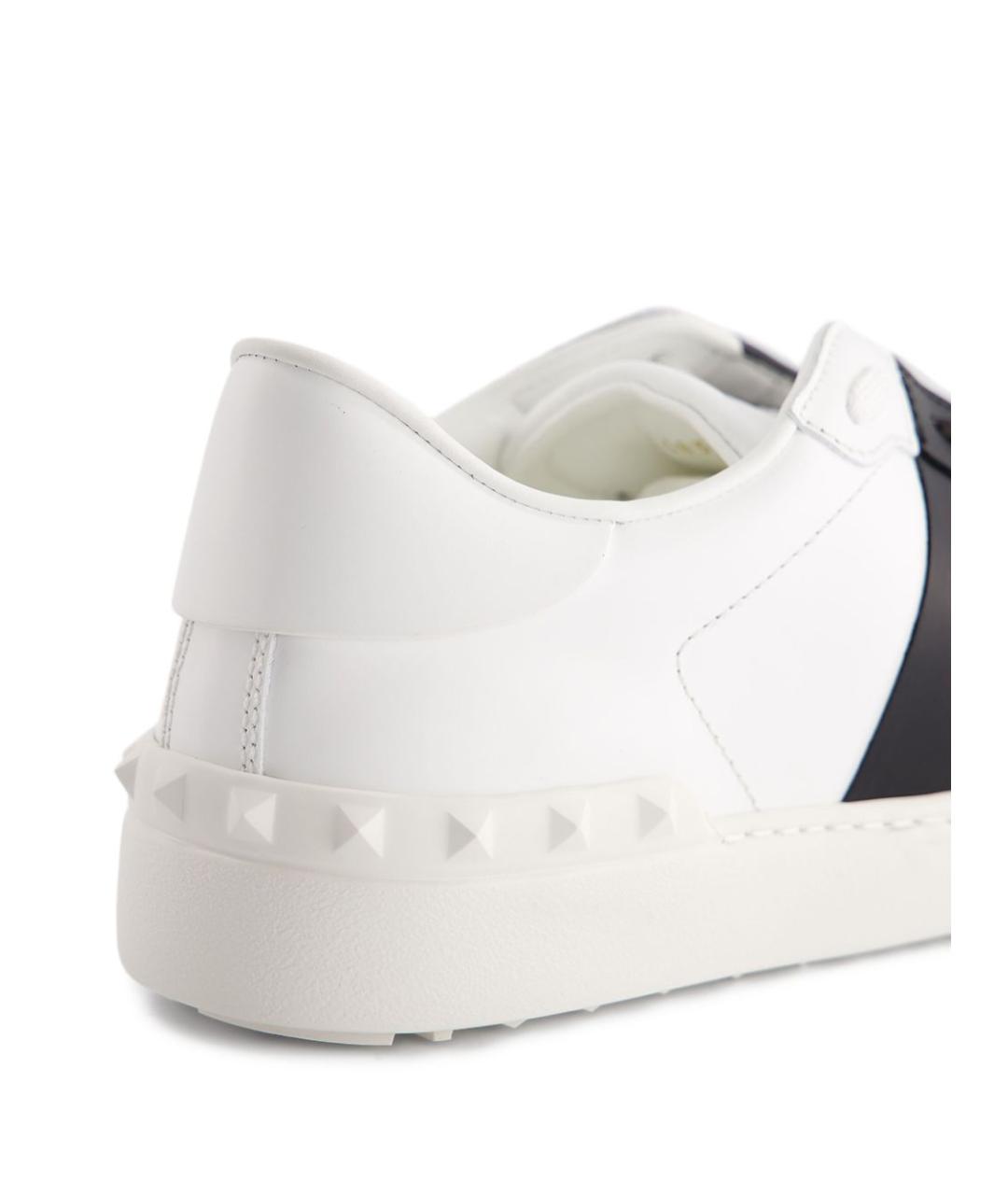 VALENTINO Белые кожаные низкие кроссовки / кеды, фото 5