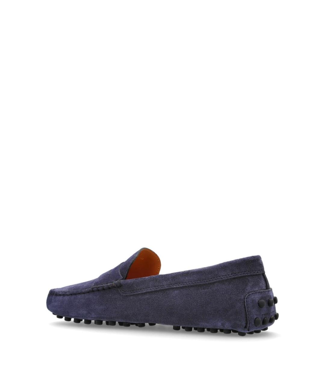 TOD'S Синие замшевые мокасины, фото 6