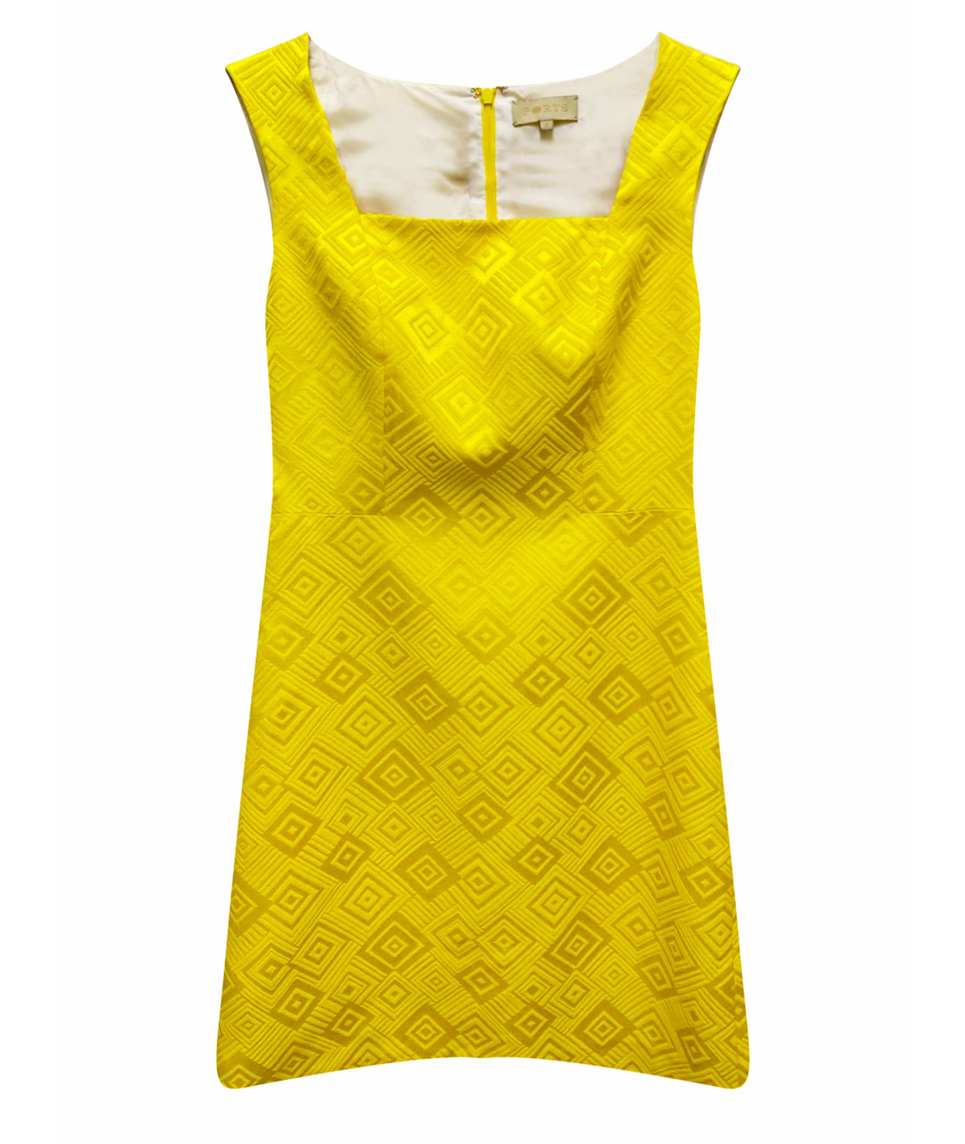PORTS 1961 Желтое хлопковое повседневное платье, фото 1