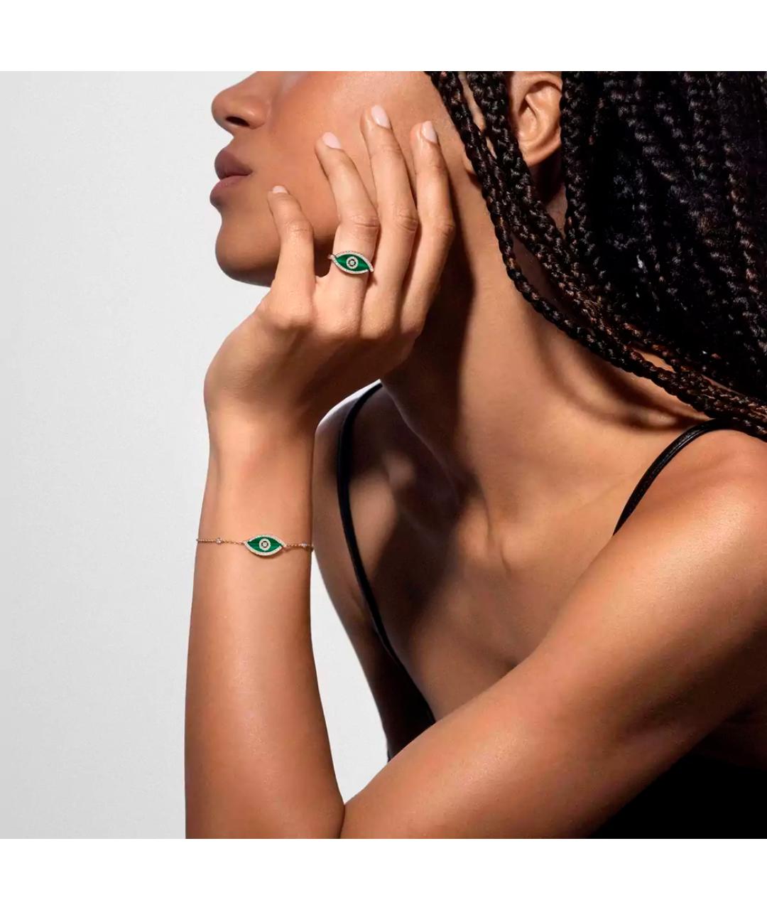 MESSIKA Зеленые кольцо из желтого золота, фото 3