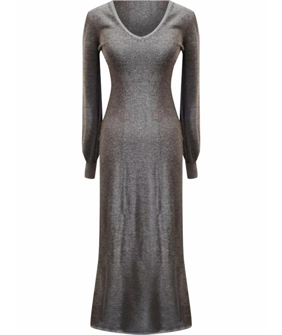 MALO Серое кашемировое повседневное платье, фото 1