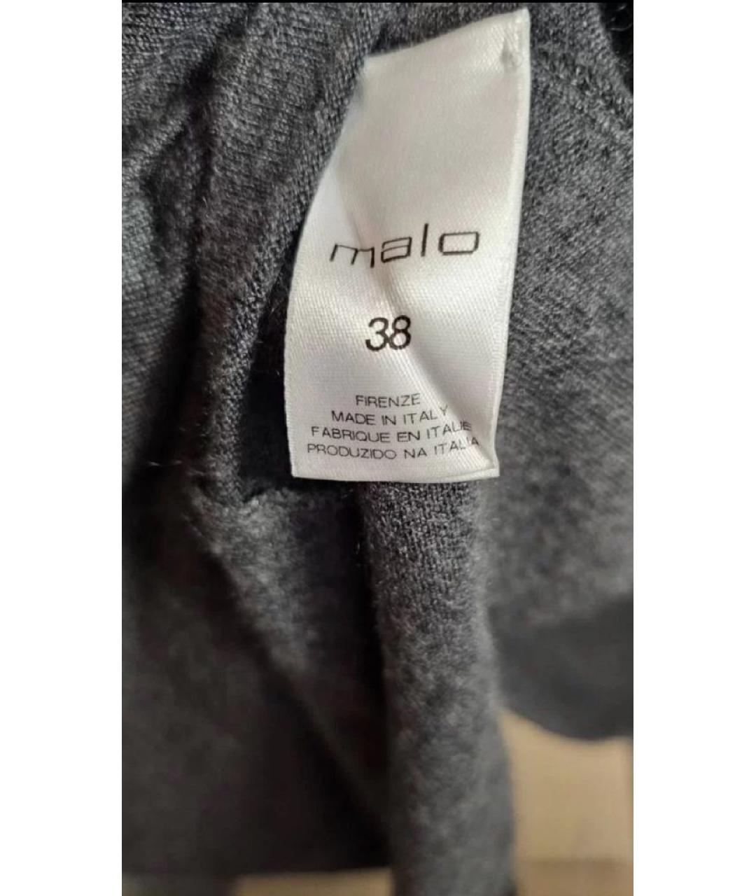MALO Серое кашемировое повседневное платье, фото 5