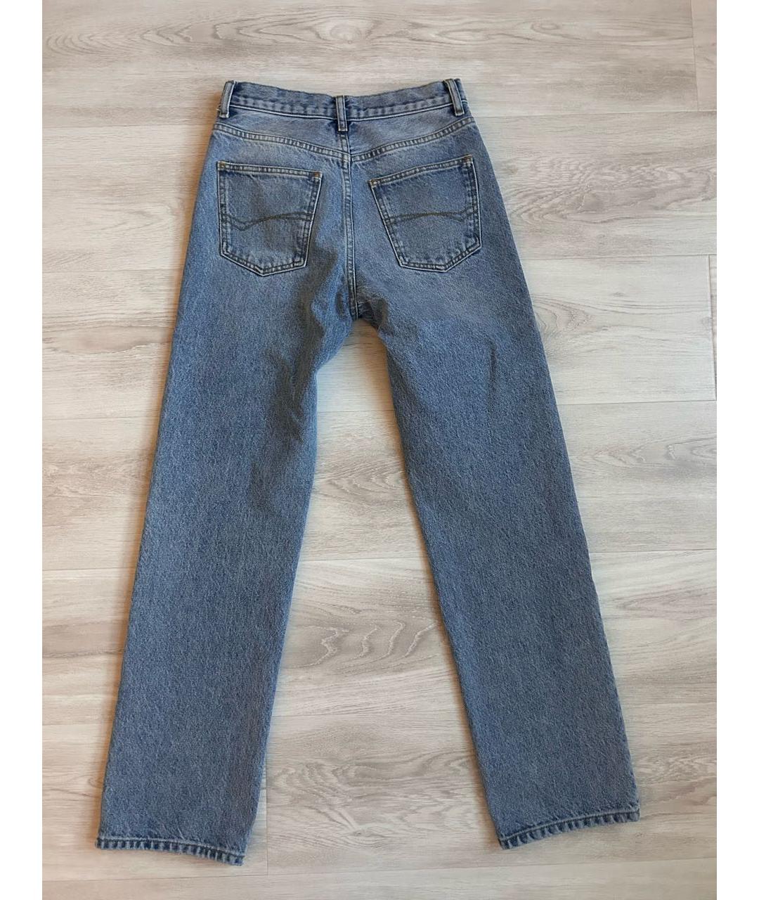 PERVERT Голубые хлопковые прямые джинсы, фото 2