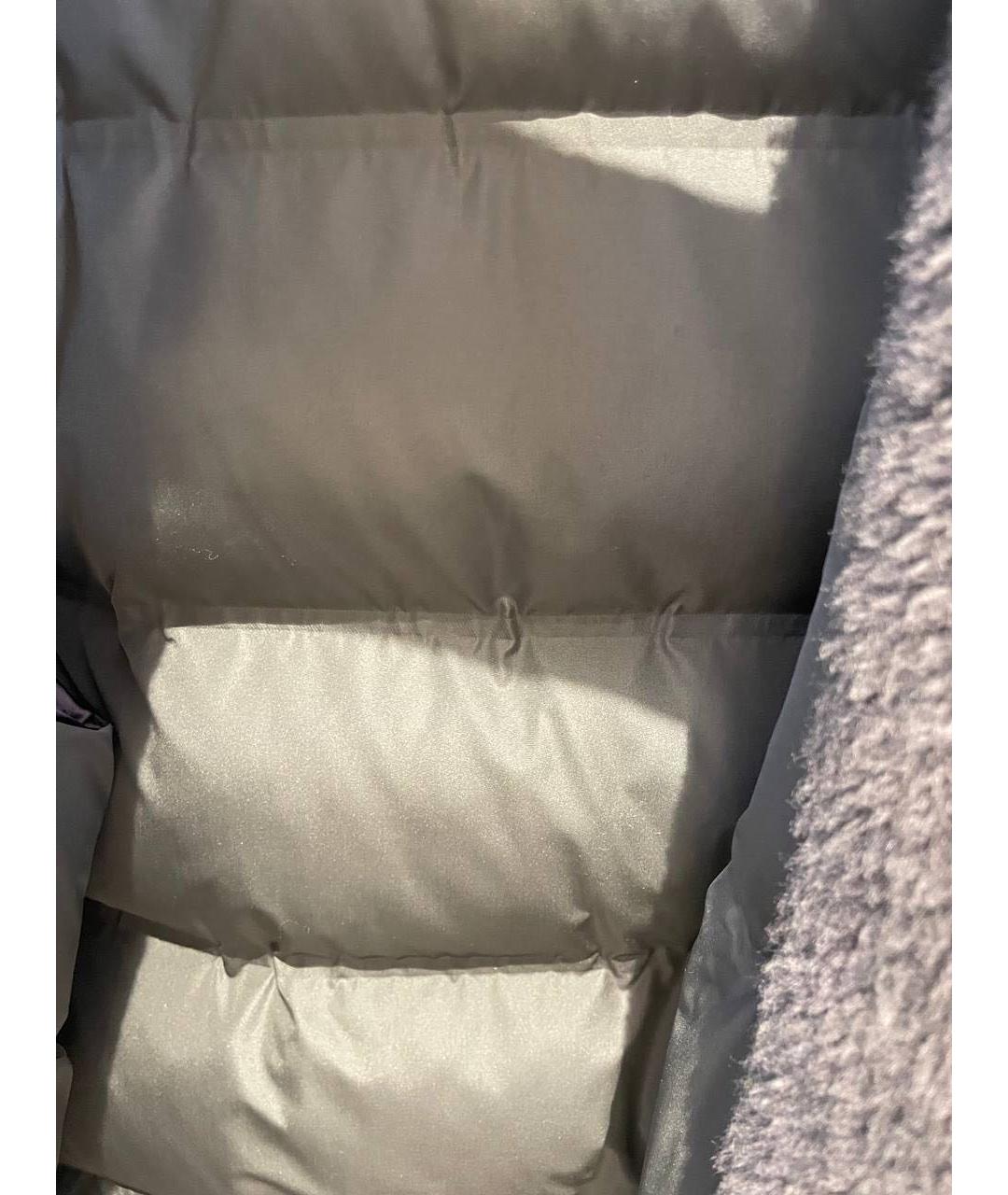 MAX MARA Серый полиэстеровый пуховик, фото 4