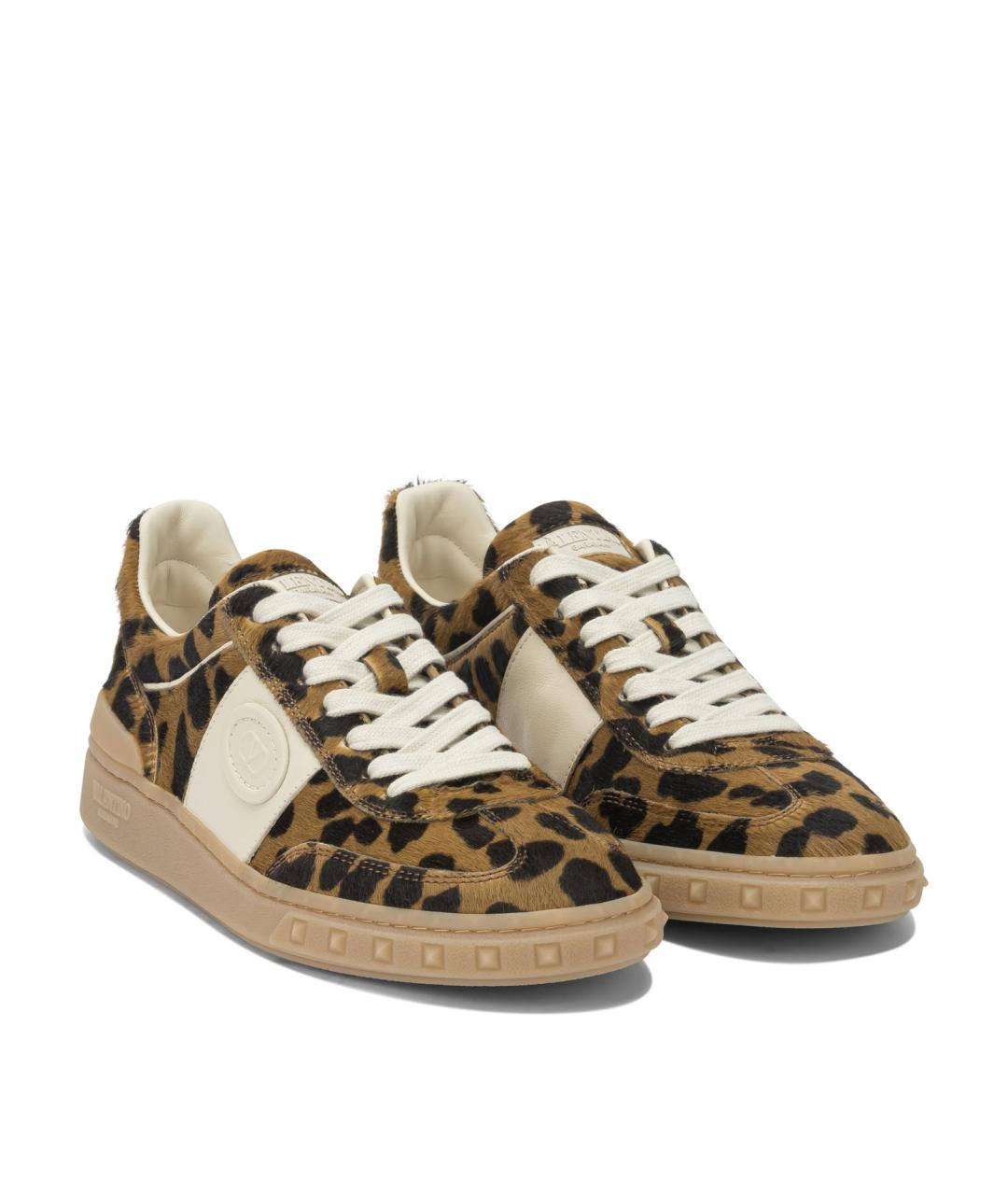 VALENTINO Мульти кожаные кеды, фото 2