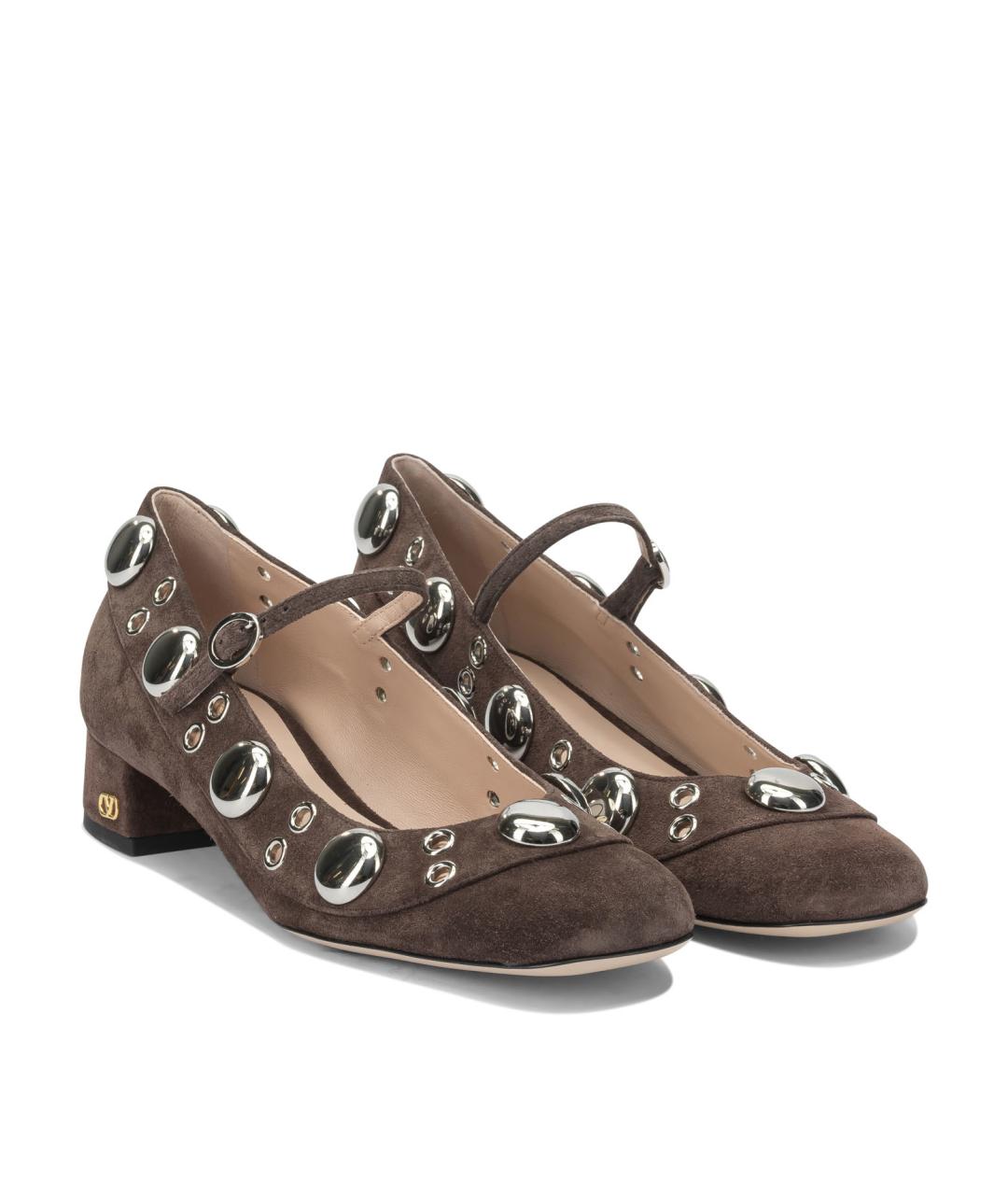 VALENTINO Коричневые замшевые туфли, фото 2